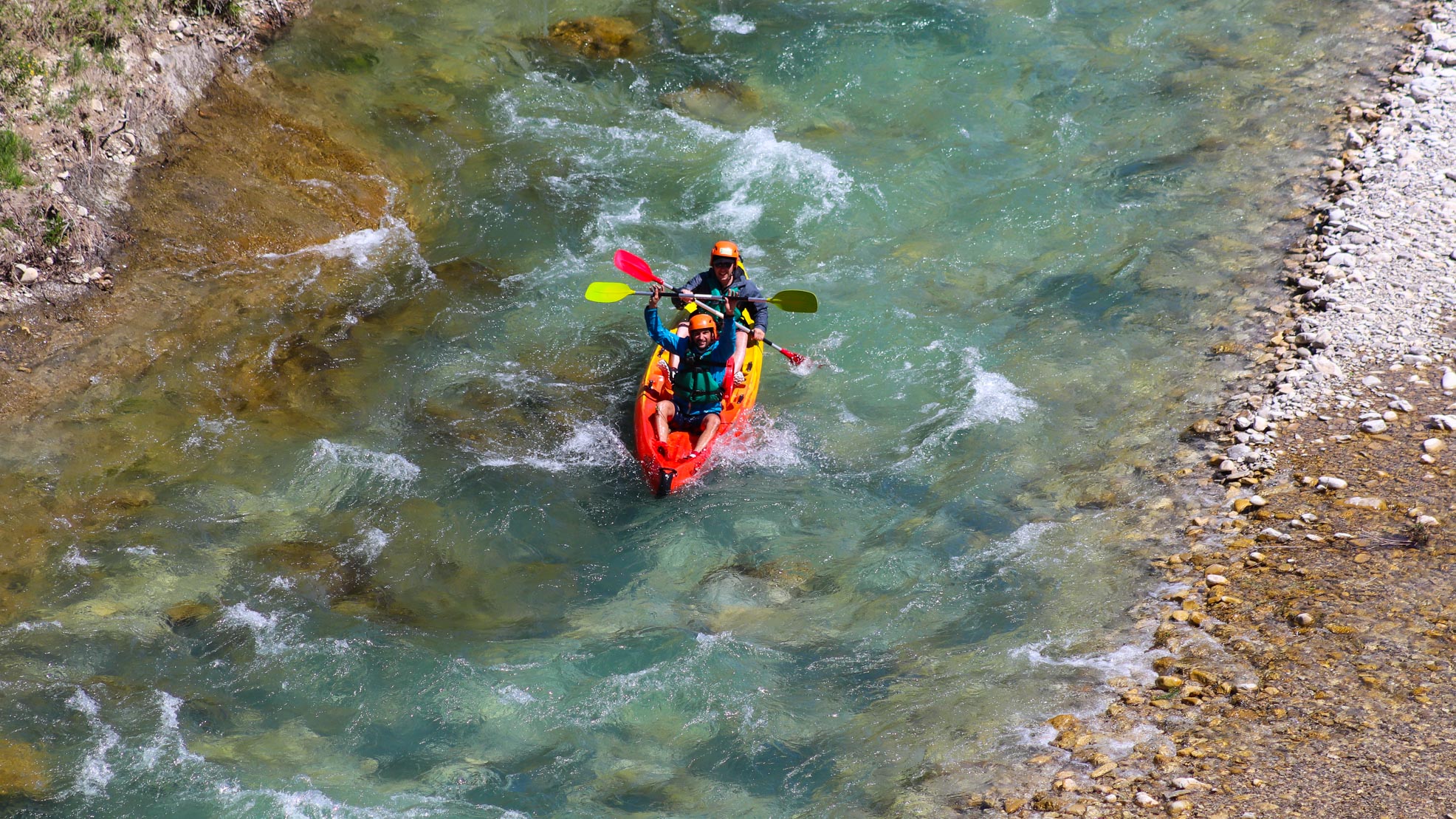 Descente de la Drôme à vélo et Kayak